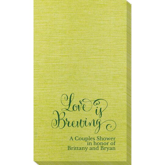 Love is Brewing Bamboo Luxe Guest Towels